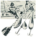Articles de pêche, Eaton's Camp
and
Cottage Book 1940, p. 28.