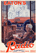 Minerva radio, Eaton's Spring Summer
1927-28, cover.