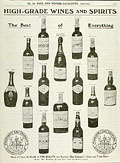Wines and spirts, Hudson's Bay Company
Autumn Winter 1910-11, p. 217.
