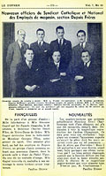 Members of the union executive,
1942-43.