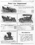 Motor cars, Henry Morgan Spring Summer
1907, p. 143.