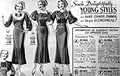 Silhouettes produced at the Bridgens 
agency, Eaton's Fall Winter 1934, p.4 (detail).