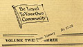 Stettler Independent encourages 
loyalty to local business, November 22, 1928.