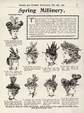 Spring millinery, Eaton's Spring
Summer 1898, p. 27