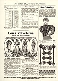 Louis Velveteens, Eaton's Spring
Summer 1898, p. 6.