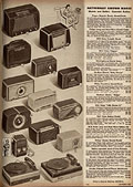 Assortment of radios, Eaton's Spring
Summer 1952, p. 309.