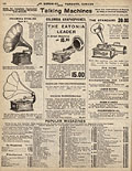 Eatonia Leader record players, Eaton's 
Fall Winter 1907-08, p.192.