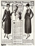 Stylish dresses, Eaton`s Fall Winter
1918-19, p. 33.