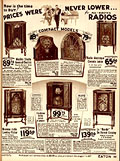 Various radios, Eaton's Fall Winter 
1931-32, p.149.