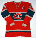 Maurice Richard's hockey sweater, 
front view.