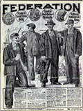 Ad for Federation overalls, Eaton's 
Spring Summer 1924, pp. 152-53.