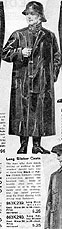 Slicker coat (detail), Eaton's Fall 
Winter 1919-20.