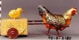 Tin clockwork-driven hen and chick, 
Eaton's Fall Winter 1916-17, p.394.