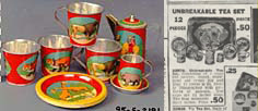 Tin tea set, Eaton's Fall Winter
1915-16, p. 278.