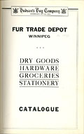 Hudson's Bay Company Fur Trade Depot
catalogue, ca 1934, cover.