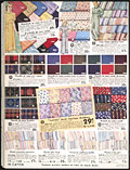 Tissus de coton unis et
imprimés
offerts dans le catalogue de 1939-1940
