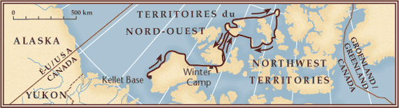 Exploration route, 1916