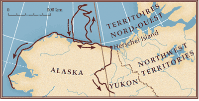 Exploration route, 1918
