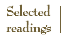 Selected readings