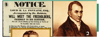 Campaign literature and two photos