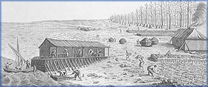 A station for the dry fishery - 
Collection: Nelson Cazeils
