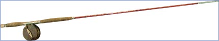 Canne  pche au saumon en trois pices - 
Kedgwick Lodge; Camp Harmony Angling Club