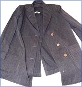 Veste de laine grise - 
Muse des Bcherons du centre du Nouveau-Brunswick