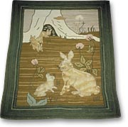 Hooked mat - 
A-974 - CD94-329-072