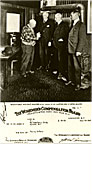 NAC, detail of PA-203149, W. H. Derby receiving first old age pension cheque for ($20) Dominion of Canada Sept 1927