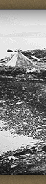 Tentes de pcheurs esquimaux faites de peaux de caribou, cap Chidley, Labrador