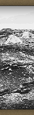 Tentes de pcheurs esquimaux faites de peaux de caribou, cap Chidley, Labrador