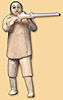 Chasseur debout avec carabine Chasseur debout avec carabine