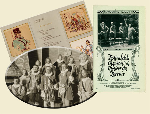 Images du Festival de folklore de Qubec, 1928.