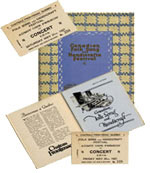 Billets et programmes, Festival de Folklore, Qubec, 1927., © MCC/CMC, 