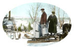 Sugar bush time in Qubec, c.1900., © CMC/MCC, Q 9.8.12 LS