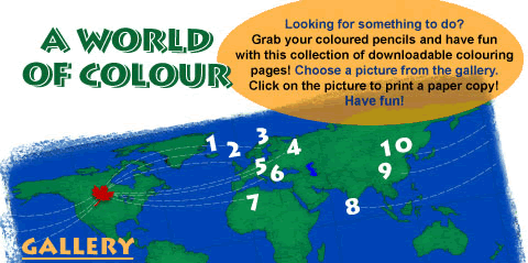 A World of Colour - colouring pages