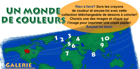 Un monde de couleurs - dessins à colorier
