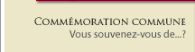 Commémoration commune