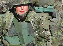 READY FOR COMBAT - Photo: Stephen Thorne/Canadian Press