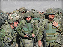 READY FOR COMBAT - Photo: Stephen Thorne/Canadian Press