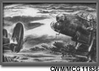 Marshalling Lancasters Against Stuttgart CWM/MCG 11836
