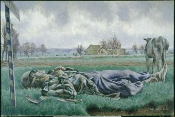 Paysage tragique, Alex Colville, Muse canadien de la guerre, 19710261-2126