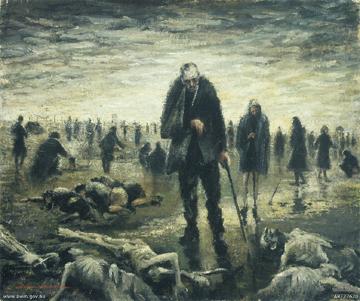 Homme aveugle  Belsen, Alan Moore, Australian War Memorial, ART27620