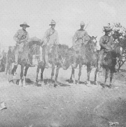 Boer War Photo, A party from the Royal Canadian Dragoons on patrol on the South African veldt, October 1900. Royal Canadian Dragoons Archives