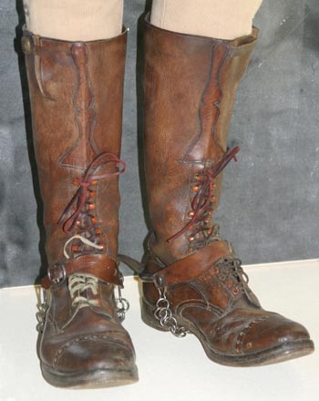 Boer War Pictures, Pair of Strathcona Boots.  CWM 19970017-008.  Photo: Bill Kent, CWM