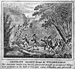 American Rebels advancing on Quebec, courtesy of Library and Archives Canada, C-8724