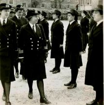 Commander Dorothy Isherwood Inspecting Wrens, Halifax