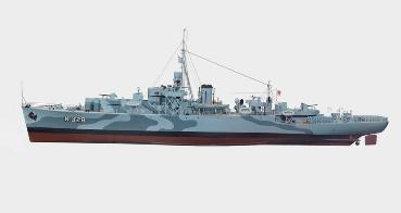 Model, HMCS Swansea 