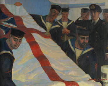 Burial at SeaPainted by Harold Beament in 1944
