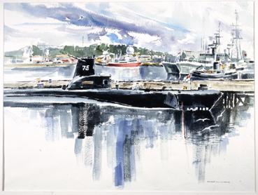 Rainbow in EsquimaltPainted by Barbara Greene in 1971